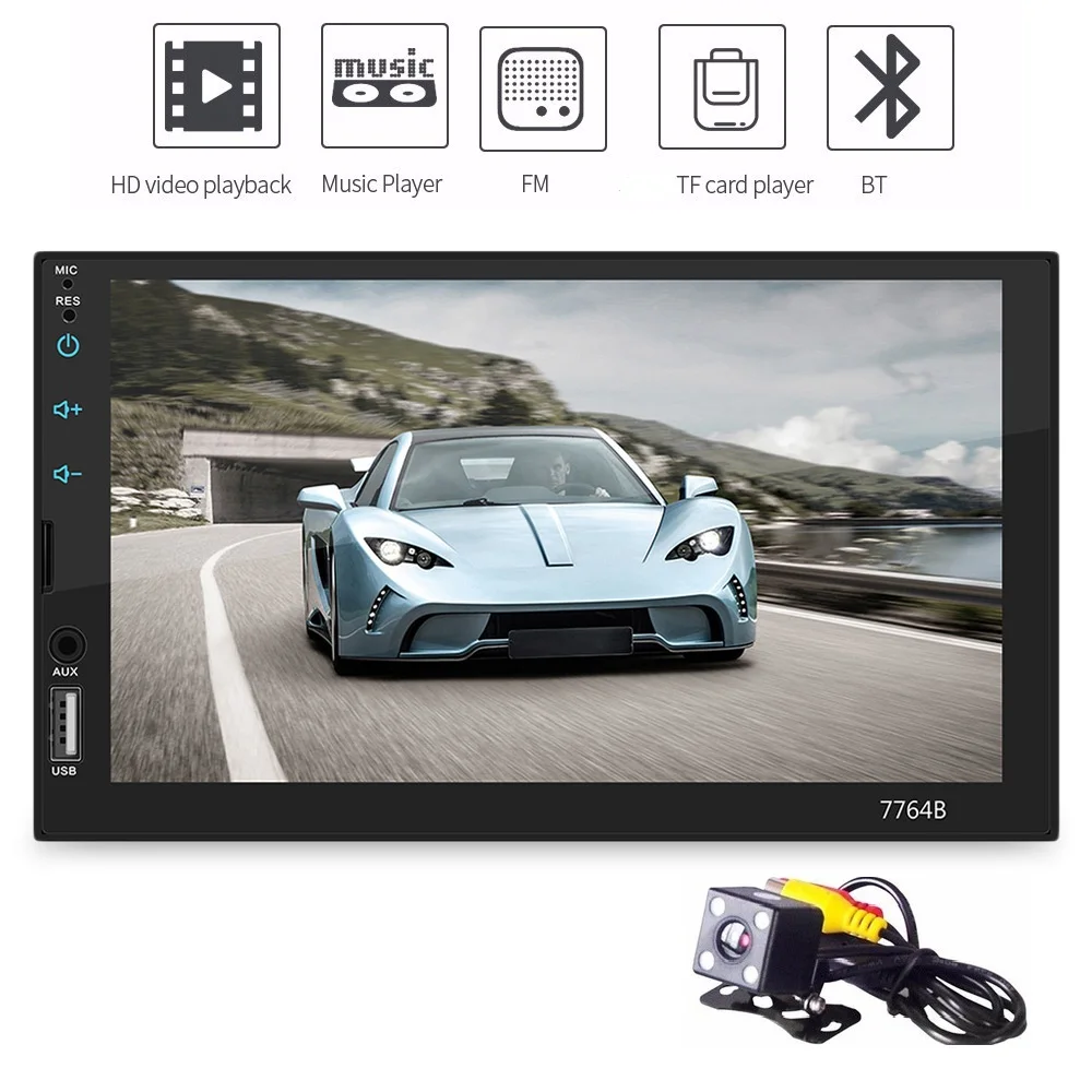 Zeepin 7764B 2din Car Multimedia Player 7 Inch HD Bluetooth 4.0 FM Radio MP5 Player Mirror Link Steering Wheel Control Rear View
Zeepin 7764B 2din Car Multimedia Player 7 Inch HD Bluetooth 4.0 FM Radio MP5 Player Mirror Link Steering Wheel Control Rear View