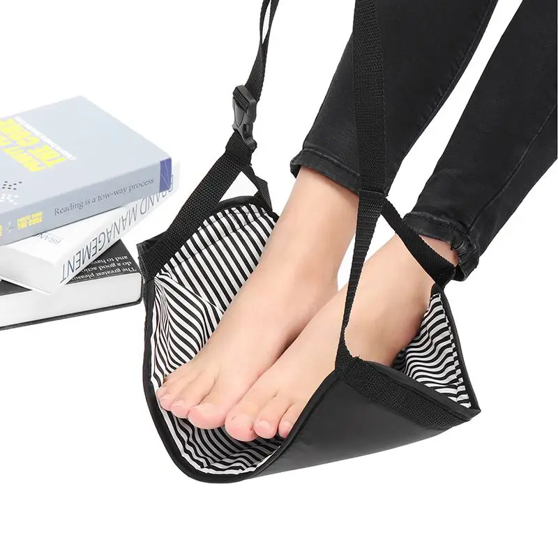 Portable Fashion Cotton Knitted Footrest Flight Carry-on Foot Hammock Rest Soft And Durable 
Portable Fashion Cotton Knitted Footrest Flight Carry-on Foot Hammock Rest Soft And Durable