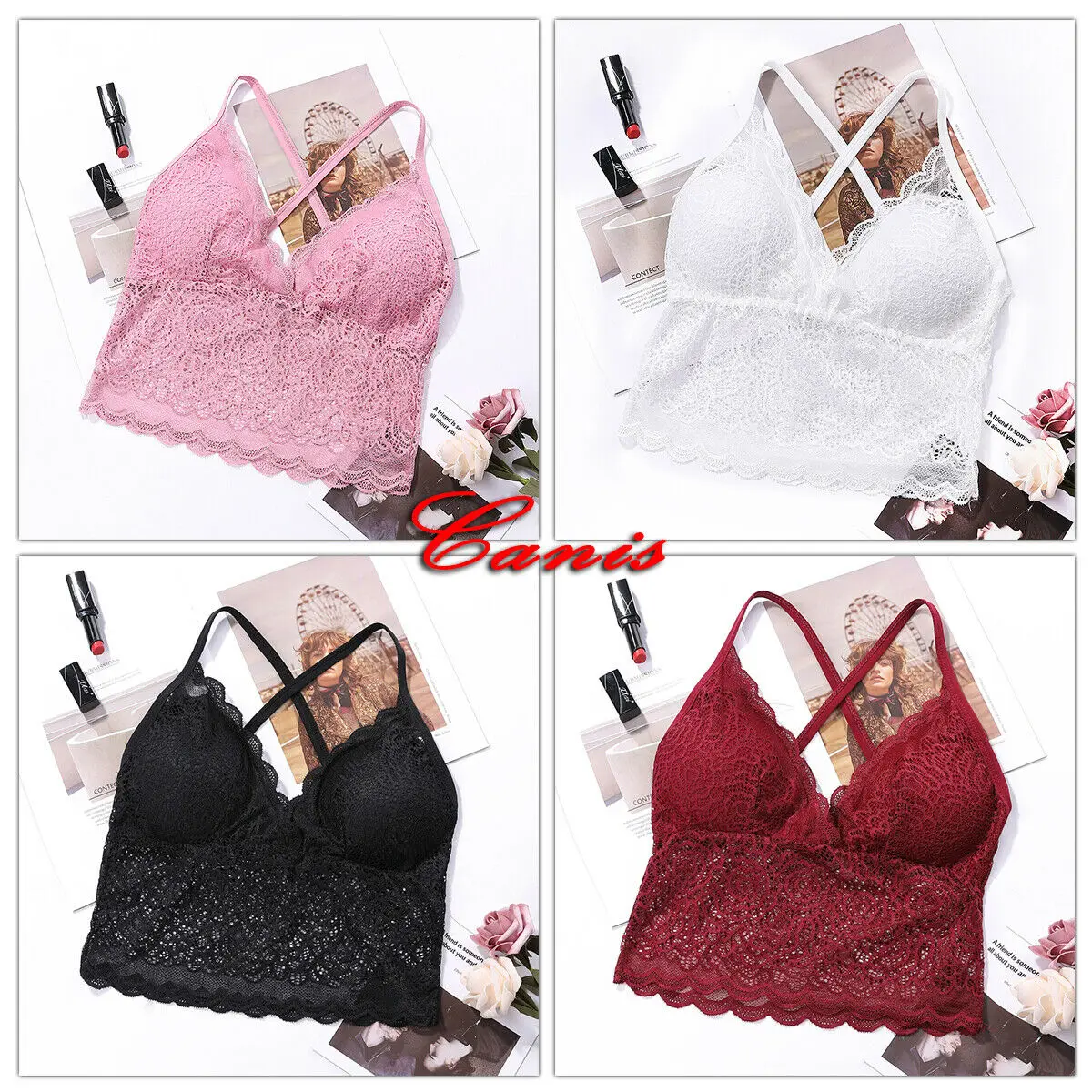2019 New Women's Sexy Lace Bra Set Bustier Crop Top Unpadded Underwear Color Neew
2019 New Women's Sexy Lace Bra Set Bustier Crop Top Unpadded Underwear Color Neew