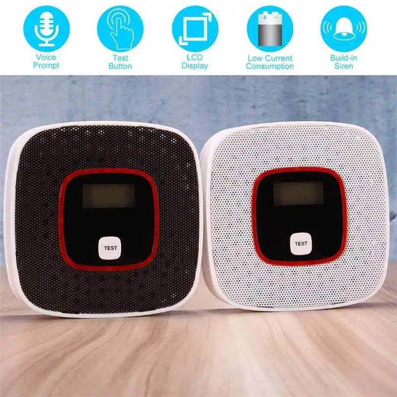 Smart LCD Carbon Monoxide Detector CO Gas Alarm Sensor Poisoning CO Gas Tester Human Voice Warning Detector For Alarm System
Smart LCD Carbon Monoxide Detector CO Gas Alarm Sensor Poisoning CO Gas Tester Human Voice Warning Detector For Alarm System