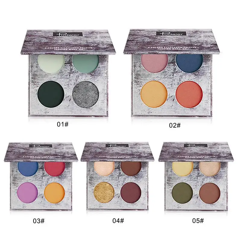 4 Colors Matte Eyeshadow Palette and Shining High Pigment Eye Shadow Waterproof Pallette Sweatproof Cosmetic Eyes
4 Colors Matte Eyeshadow Palette and Shining High Pigment Eye Shadow Waterproof Pallette Sweatproof Cosmetic Eyes