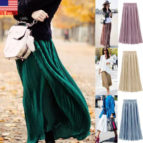 2019 arrival Women Lady Elastic High Waist Flared Pleated Casual Midi Skirt pleated skirt
2019 arrival Women Lady Elastic High Waist Flared Pleated Casual Midi Skirt pleated skirt