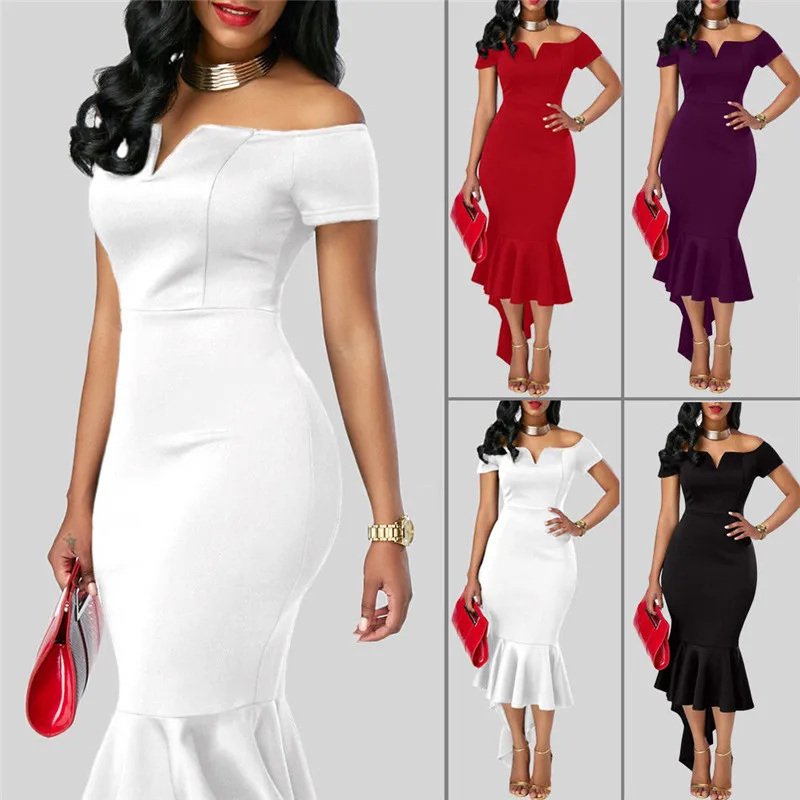 Fashion Casual Slim Solid Sexy Women Bodycon Off Shoulder Sleeveless Cocktail Midi Tuxedo Dress Party Summer Clothes
Fashion Casual Slim Solid Sexy Women Bodycon Off Shoulder Sleeveless Cocktail Midi Tuxedo Dress Party Summer Clothes