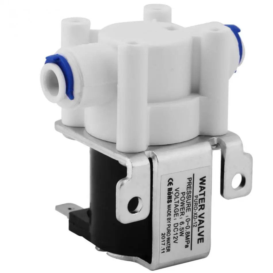 Water Valve DC 12V 6.5W Electric Solenoid Magnetic Purifier Valve Quick Connect Normally Close High Quality
Water Valve DC 12V 6.5W Electric Solenoid Magnetic Purifier Valve Quick Connect Normally Close High Quality