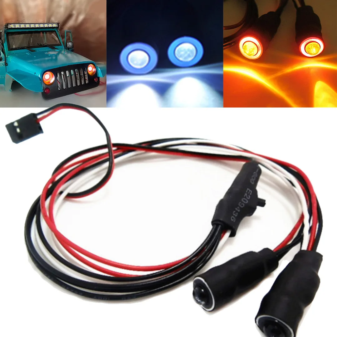 2 LEDs 10mm/13mm Red White Blue Yellow Green Angel Eyes LED Headlight Light For 1/10 RC Cars Truck
2 LEDs 10mm/13mm Red White Blue Yellow Green Angel Eyes LED Headlight Light For 1/10 RC Cars Truck