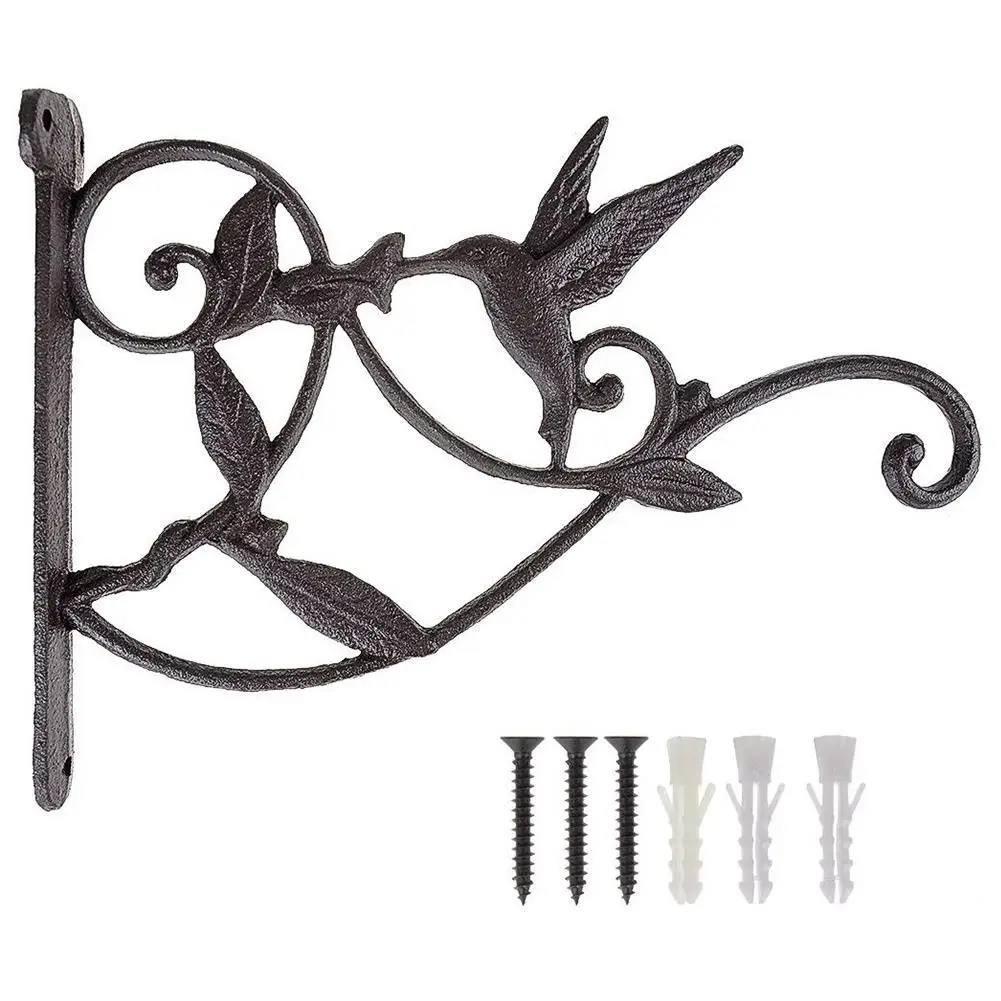 Hanging Plant Hook Hummingbird Cast Iron Decorative Flower Basket Wall Hanging Hooks Bracket Hanger For Indoor Outdoor Plants
Hanging Plant Hook Hummingbird Cast Iron Decorative Flower Basket Wall Hanging Hooks Bracket Hanger For Indoor Outdoor Plants