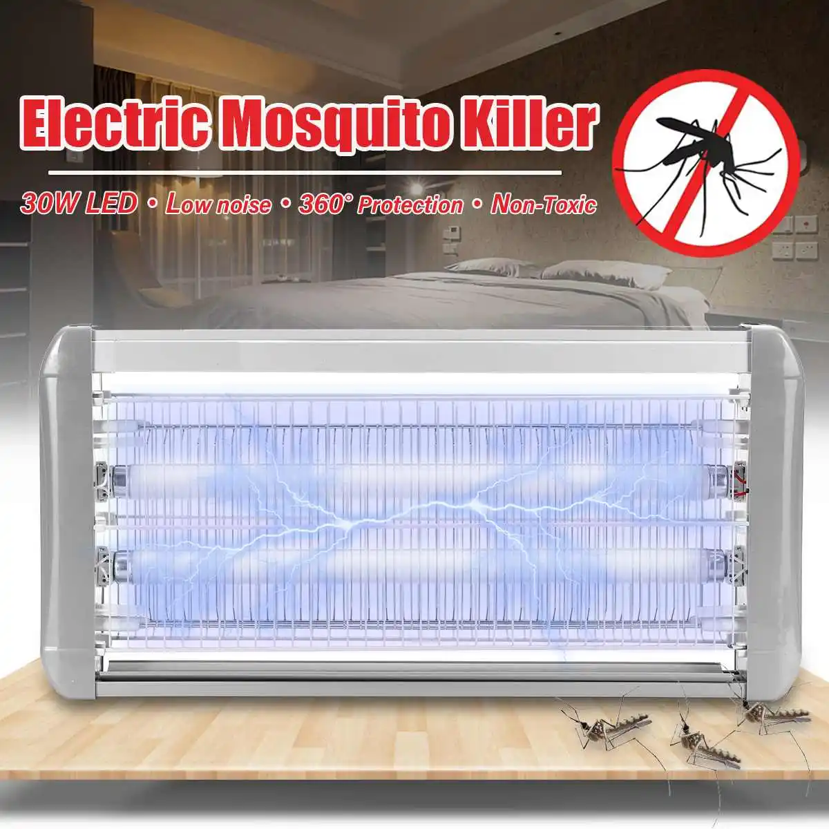 30W Electric Mosquito Killer Lamp 220V LED Wall Mount Indoor Outdoor Anti Insect Pest Anti-Mosquito Trap Bug Zapper Killer Light
30W Electric Mosquito Killer Lamp 220V LED Wall Mount Indoor Outdoor Anti Insect Pest Anti-Mosquito Trap Bug Zapper Killer Light
