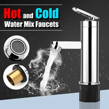 Deck Mounted Hot And Cold Water Mix Faucets Home Kitchen Bathroom Basin Sink Water Faucet Single Handle Washbasin Tap
Deck Mounted Hot And Cold Water Mix Faucets Home Kitchen Bathroom Basin Sink Water Faucet Single Handle Washbasin Tap
