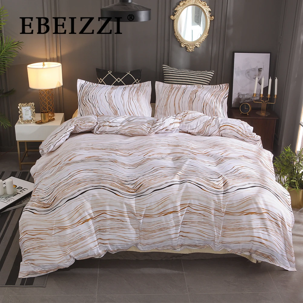EBEIZZI Luxury 2/3pcs Marble Pattern Stitch Bedding Set Down Comforter For Queen Size Bed Duvet Covers
EBEIZZI Luxury 2/3pcs Marble Pattern Stitch Bedding Set Down Comforter For Queen Size Bed Duvet Covers