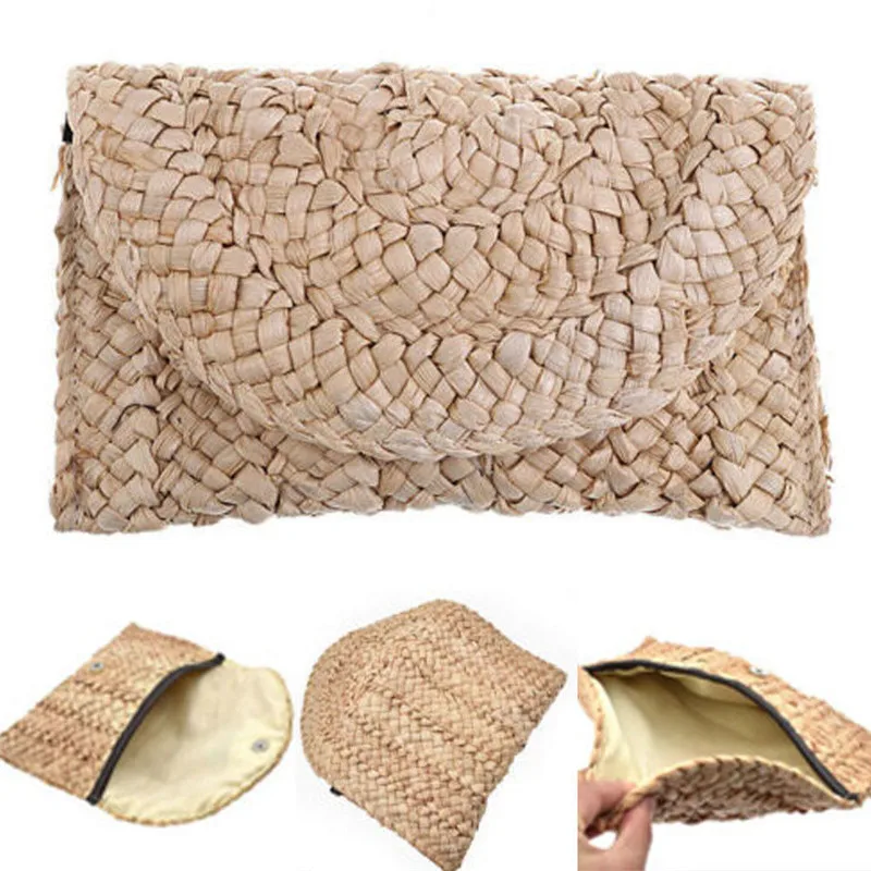 Bohemian Women Straw Bag New Fashion Clutch Bags Female Handbag Handmade Rattan Bag Corn Peels Woven Summer Casual Beach Pocket
Bohemian Women Straw Bag New Fashion Clutch Bags Female Handbag Handmade Rattan Bag Corn Peels Woven Summer Casual Beach Pocket