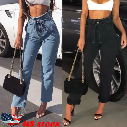 2019 Fashion High Waist Denim Women Blue Black Jeans Drawstring Elastic Waist Stretch Denim Pencil Trousers Plus Size L-3XL
2019 Fashion High Waist Denim Women Blue Black Jeans Drawstring Elastic Waist Stretch Denim Pencil Trousers Plus Size L-3XL