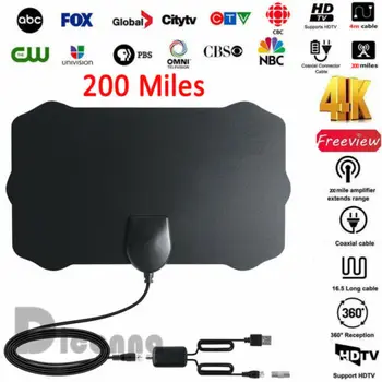 1080p HDTV Indoor TV Antenna DIGITAL ANTENNA TV HDTV 200 MILES LONG RANGE HQ HDTV INDOOR ANTENA Freeview HD 30A29 
1080p HDTV Indoor TV Antenna DIGITAL ANTENNA TV HDTV 200 MILES LONG RANGE HQ HDTV INDOOR ANTENA Freeview HD 30A29