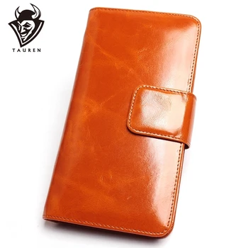Genuine Leather Women Wallets High Quality Wallet Hasp Credit Card Holder Wallet Vintage Ladies Oil Wax Leather Purse 
Genuine Leather Women Wallets High Quality Wallet Hasp Credit Card Holder Wallet Vintage Ladies Oil Wax Leather Purse