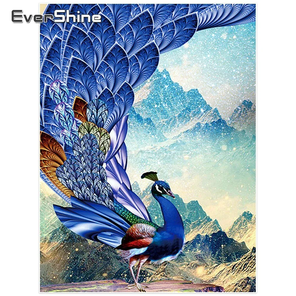 EverShine Diamond Painting Animals Picture Of Rhinestones Diamond Embroidery Full Display Peacock Diamond Mosaic Home Decoration
EverShine Diamond Painting Animals Picture Of Rhinestones Diamond Embroidery Full Display Peacock Diamond Mosaic Home Decoration