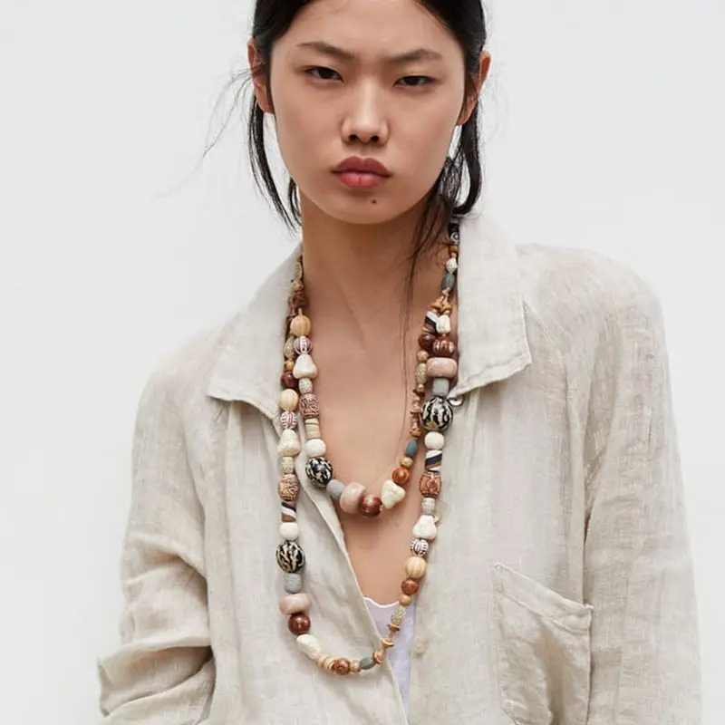 Flatfoosie New Bohemian Handmade Layer Za Statement Necklace for Women Multi Color Stone Shell Collar Chokers Necklace Wedding
Flatfoosie New Bohemian Handmade Layer Za Statement Necklace for Women Multi Color Stone Shell Collar Chokers Necklace Wedding