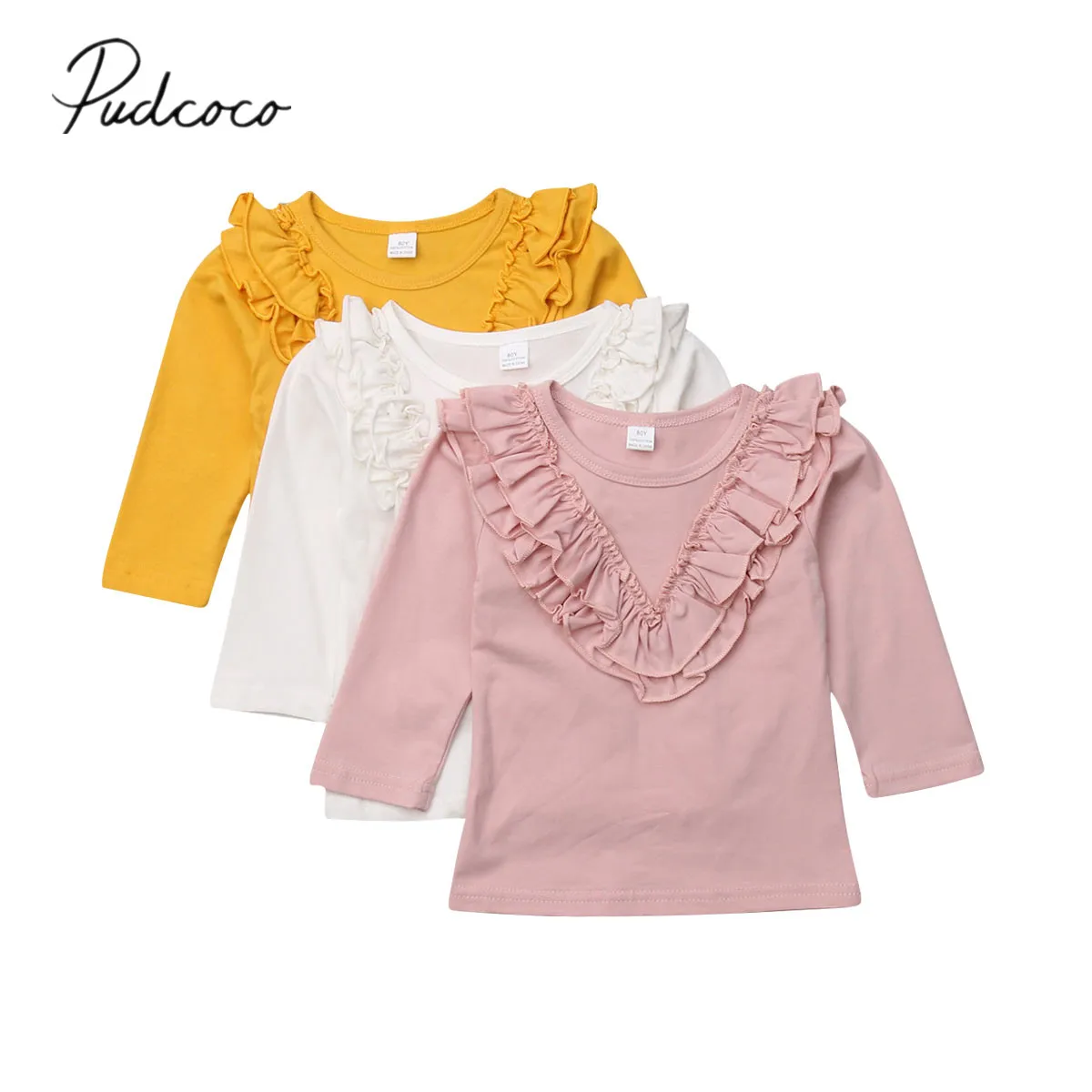 2018 Brand New Infant Baby Girls Clothes T-Shirt Autumn Causal Tops Ruffles Long Sleeve Solid Pullover Cotton Tops Clothes 6M-5Y
2018 Brand New Infant Baby Girls Clothes T-Shirt Autumn Causal Tops Ruffles Long Sleeve Solid Pullover Cotton Tops Clothes 6M-5Y
