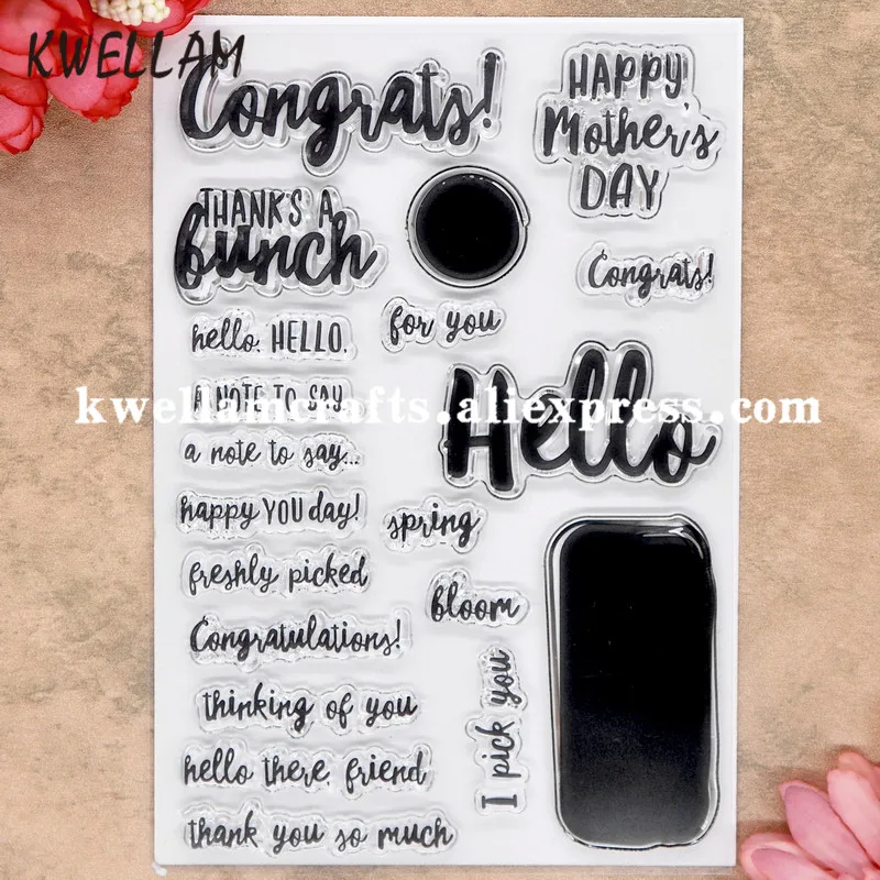 hello for you congratulations Scrapbook DIY photo cards rubber stamp clear stamp transparent stamp 11x16cm KW8060710
hello for you congratulations Scrapbook DIY photo cards rubber stamp clear stamp transparent stamp 11x16cm KW8060710
