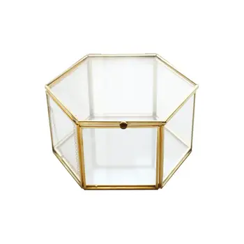 Geometric Clear Glass Jewelry Box Jewelry Organizer Holder Tabletop Succulent Plants Container Home Jewelry Storage
Geometric Clear Glass Jewelry Box Jewelry Organizer Holder Tabletop Succulent Plants Container Home Jewelry Storage