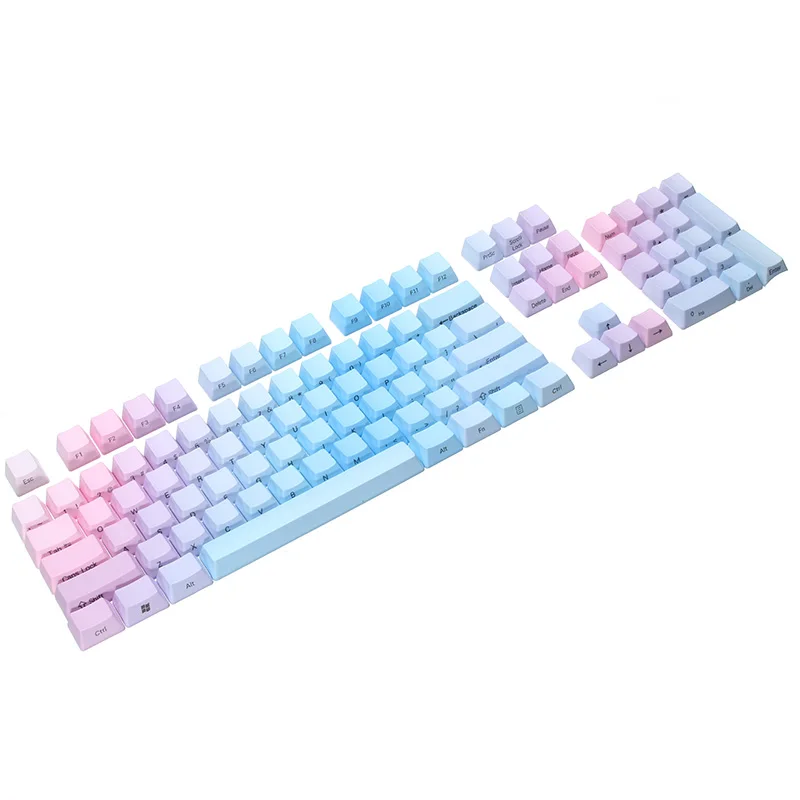 104 Keys Mechanical Keyboard Keycaps Side Printed Rainbow OEM Profile Thick Key Caps for Cherry MX Switches for FILCO
104 Keys Mechanical Keyboard Keycaps Side Printed Rainbow OEM Profile Thick Key Caps for Cherry MX Switches for FILCO