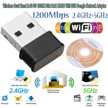 NoEnName_Nul New 2.4/5Ghz 1200Mbps Wireless USB WiFi Network Adapter 802.11AC Dongle
NoEnName_Nul New 2.4/5Ghz 1200Mbps Wireless USB WiFi Network Adapter 802.11AC Dongle