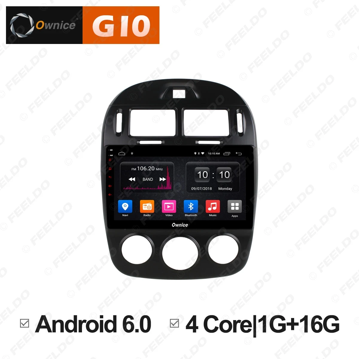 FEELDO 10.1" 2.5D Nano IPS Screen Android 6.0 Octa Core/DDR3 2G/32G/4G LTE Car Media Player With GPS/FM/AM For Cerato 2007-2012
FEELDO 10.1" 2.5D Nano IPS Screen Android 6.0 Octa Core/DDR3 2G/32G/4G LTE Car Media Player With GPS/FM/AM For Cerato 2007-2012