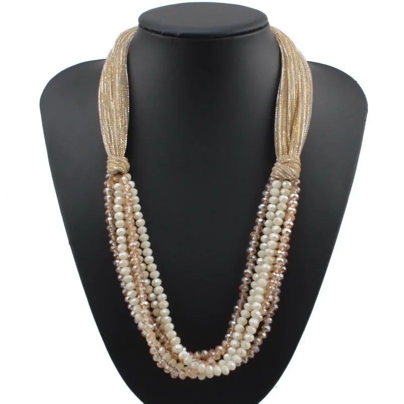 Florosy New Fashion Chunky Bead Chain Silk Rope Pendant Crystal Necklace for Women Handmade Party Statement Necklace Jewelry New
Florosy New Fashion Chunky Bead Chain Silk Rope Pendant Crystal Necklace for Women Handmade Party Statement Necklace Jewelry New