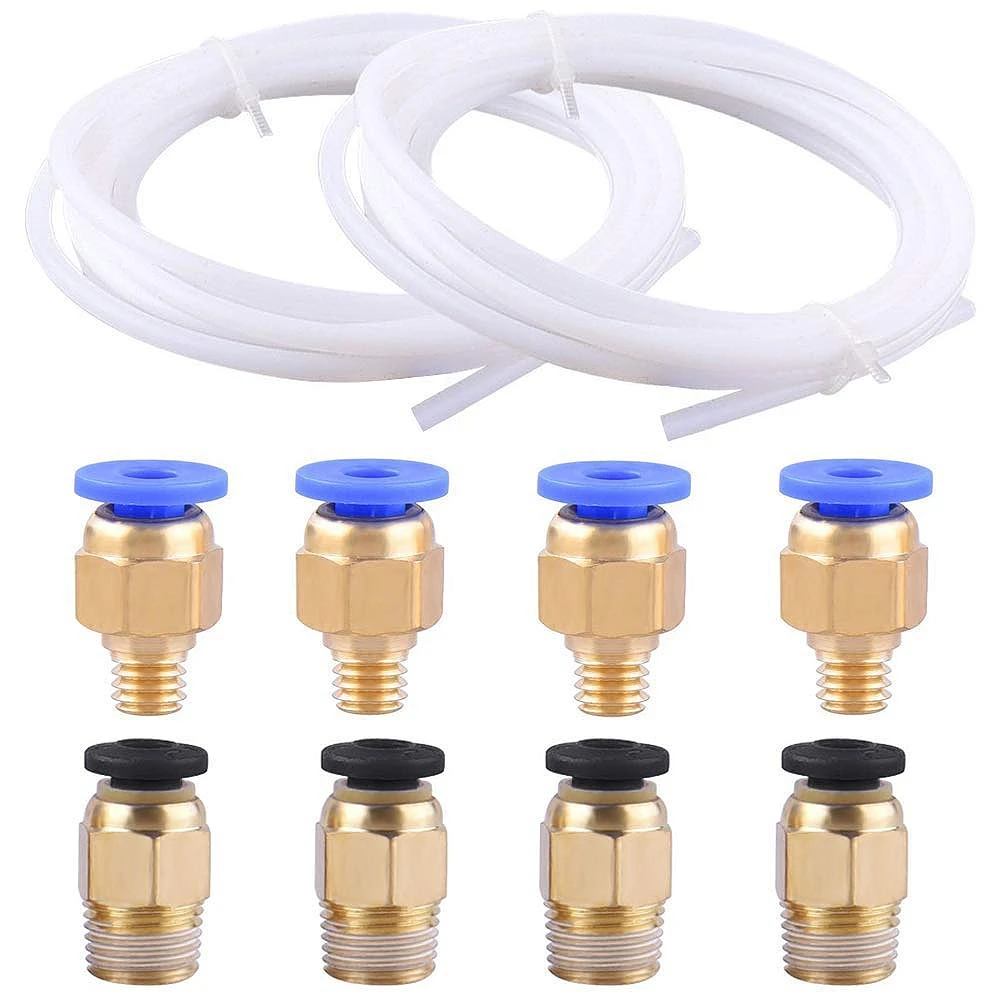 2 Pieces Ptfe Teflon Tube (2 Meters) + 4 Pieces Pc4-M6 Quick Fitting + 4 Pieces Pc4-M10 Straight Pneumatic Fitting Push To Con
2 Pieces Ptfe Teflon Tube (2 Meters) + 4 Pieces Pc4-M6 Quick Fitting + 4 Pieces Pc4-M10 Straight Pneumatic Fitting Push To Con