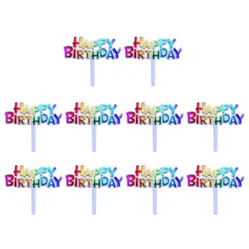 50PCS Cake Toppers Decorative Colourful Happy Birthday Cupcake Toppers Cake Picks Cake Insert Card for Decoration Birthday
50PCS Cake Toppers Decorative Colourful Happy Birthday Cupcake Toppers Cake Picks Cake Insert Card for Decoration Birthday