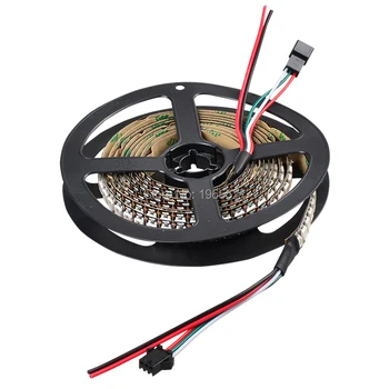 2M 144LEDs/m Addressable RGB WS2812B LED Pixel Strip light,5V 144Pixels/m with WS2811 IC built-in,Black PCB,Non-waterproof IP20
2M 144LEDs/m Addressable RGB WS2812B LED Pixel Strip light,5V 144Pixels/m with WS2811 IC built-in,Black PCB,Non-waterproof IP20