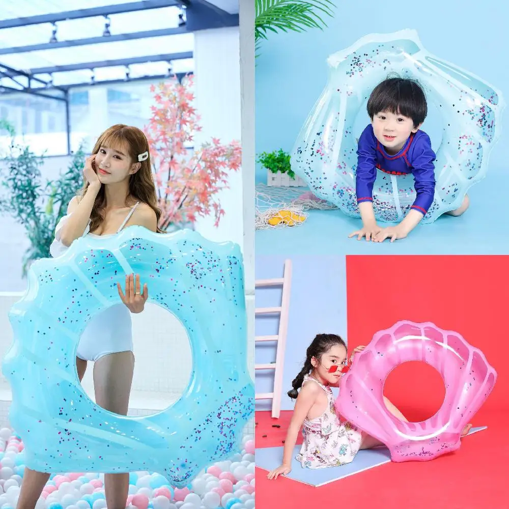 Inflatable Shell Shape Swim Ring with Sequins Pool Toy Swimming Ring for Adults Kids
Inflatable Shell Shape Swim Ring with Sequins Pool Toy Swimming Ring for Adults Kids