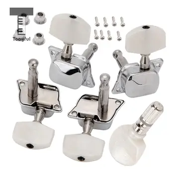 Tooyful Set of 5 Semi Closed Tuning Pegs Keys Tuners with Bushings Screws for 5 String Banjo Replacement Parts
Tooyful Set of 5 Semi Closed Tuning Pegs Keys Tuners with Bushings Screws for 5 String Banjo Replacement Parts