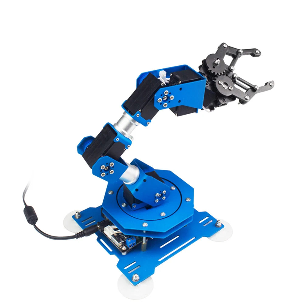 bluetooth/Handle/Stick/APP Control LOBOT 6DOF Scratch Metal RC Robot Arm & Servos for DIY RC Robot Model Kit
bluetooth/Handle/Stick/APP Control LOBOT 6DOF Scratch Metal RC Robot Arm & Servos for DIY RC Robot Model Kit