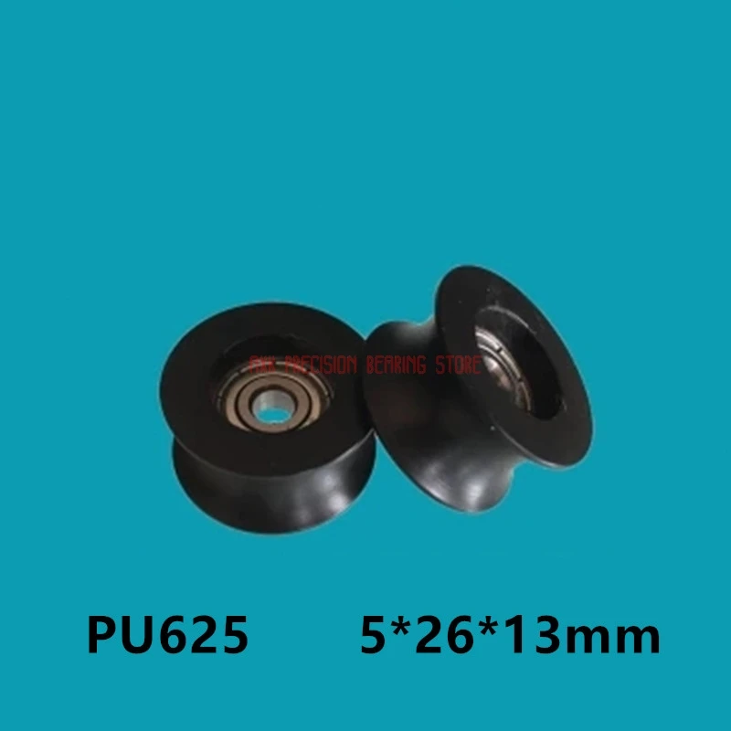 

2023 Sale 5*26*13 Nylon/pom Polyoxymethylene Coated Plastic Bearing Pulley Groove 625u 14mm Diameter Walking Round Rubber 625