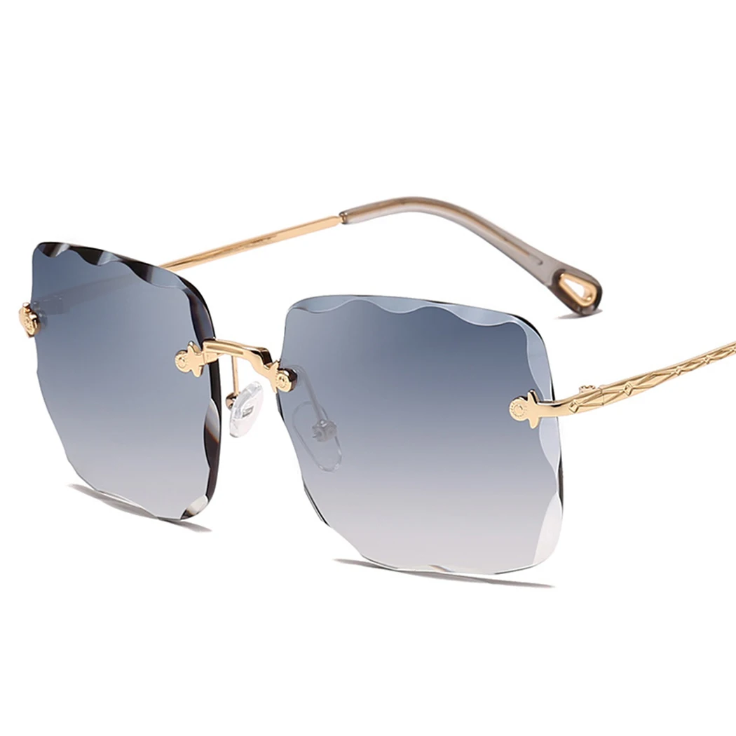 Women Rimless Oversized Sunglasses Fashion Eyewear Brand Designer Metal Frame Sun Glasses Vintage Female Lens Sunglasses Shades
Women Rimless Oversized Sunglasses Fashion Eyewear Brand Designer Metal Frame Sun Glasses Vintage Female Lens Sunglasses Shades