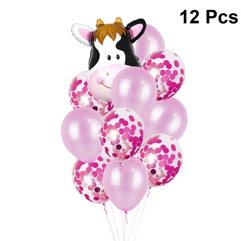 12pcs Cute Animal Head Aluminium Foil Balloon Set Decorative Cartoon Balloons Party Supplies For Kids(Cow)
12pcs Cute Animal Head Aluminium Foil Balloon Set Decorative Cartoon Balloons Party Supplies For Kids(Cow)