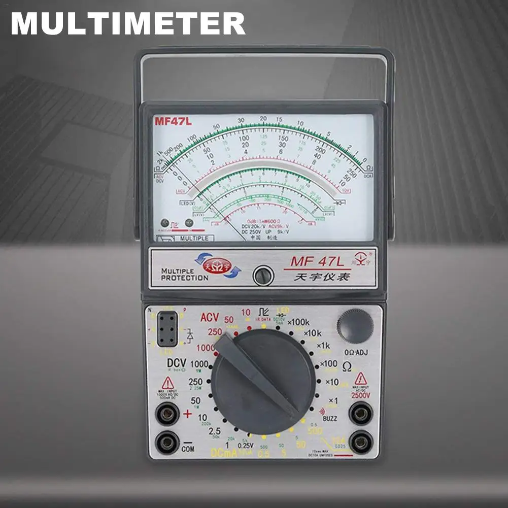 Pointer Type Multimeter Mechanical High Precision Anti-Burning Buzzer Full Protection Multimeter
Pointer Type Multimeter Mechanical High Precision Anti-Burning Buzzer Full Protection Multimeter