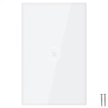 smart remote control Wi-Fi Smart Wall Touch Panel Switch Remote Voice Control White 1-Button US Plug AC100V-240V
smart remote control Wi-Fi Smart Wall Touch Panel Switch Remote Voice Control White 1-Button US Plug AC100V-240V
