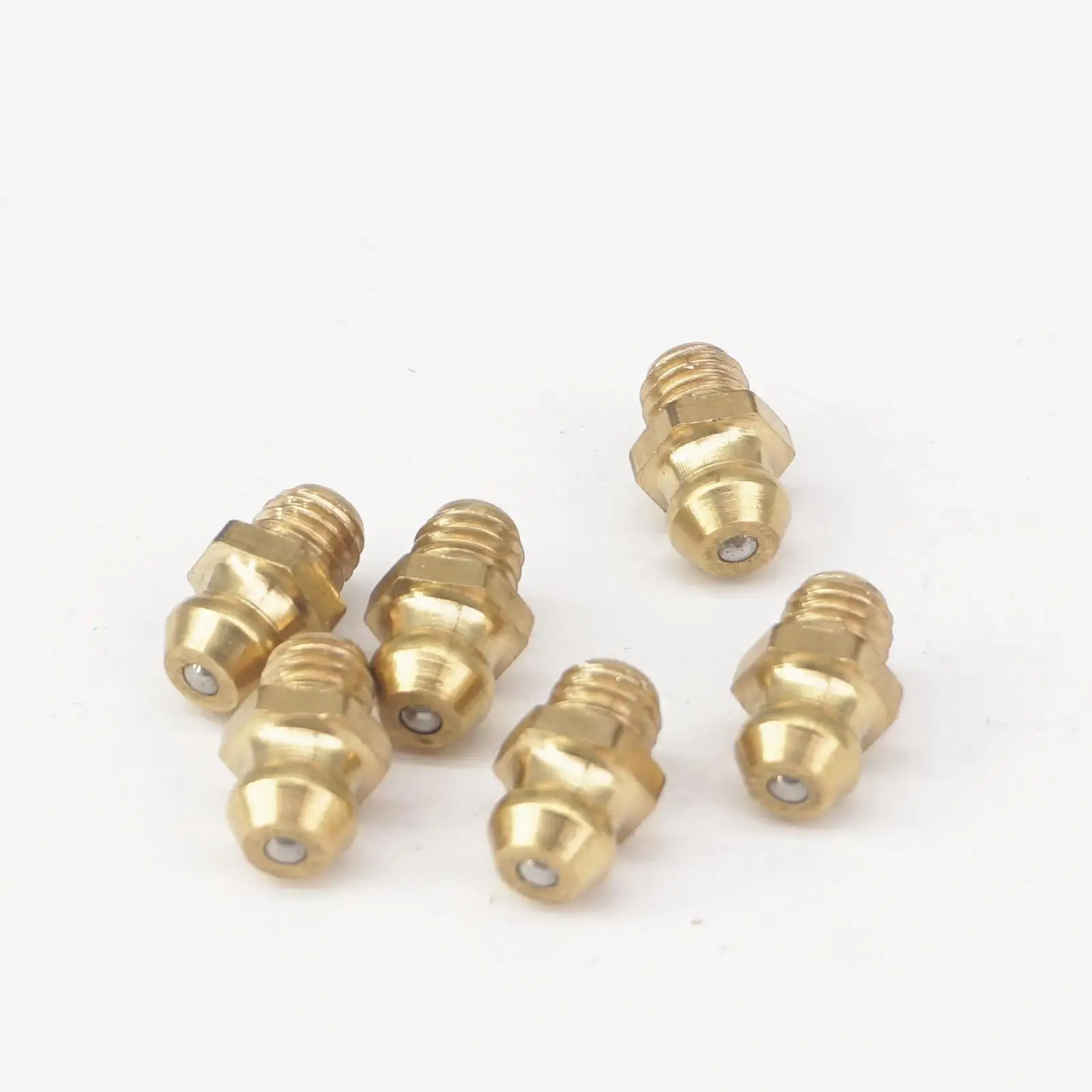 M6 x 0.75mm Metric Male Thread Brass Grease Zerk Nipple Fitting For Grease Gun Machine Tool Accessories
M6 x 0.75mm Metric Male Thread Brass Grease Zerk Nipple Fitting For Grease Gun Machine Tool Accessories