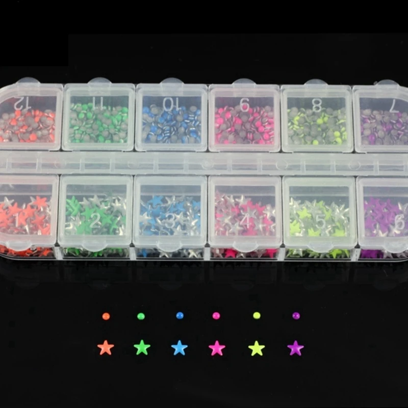 6 Color 2 Design Round Pentagram 3D Nail Art Studs Supplies Charms Nails Wheel DIY Decorations ZP069
6 Color 2 Design Round Pentagram 3D Nail Art Studs Supplies Charms Nails Wheel DIY Decorations ZP069