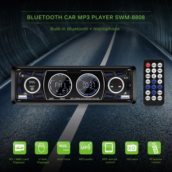 Bluetooth Car MP3 Player 1-Din Car Stereo Audio In-Dash MP3 Radio Player Support USB/TF/AUX/FM Receiver With Remote Controller
Bluetooth Car MP3 Player 1-Din Car Stereo Audio In-Dash MP3 Radio Player Support USB/TF/AUX/FM Receiver With Remote Controller