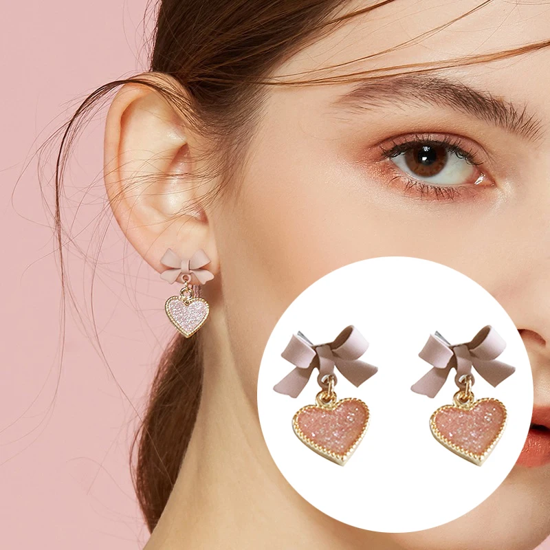 Pink Beautiful Love Gifts Bowknot Color Bright Pink Drop Earrings Sweet Fashion Jewelry 1Pair Heart Valentines Gift Exquesite
Pink Beautiful Love Gifts Bowknot Color Bright Pink Drop Earrings Sweet Fashion Jewelry 1Pair Heart Valentines Gift Exquesite