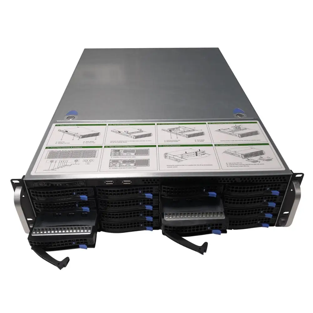 3U rack-mount hot-swap chassis 19inches 16 drive bays storage server S356-16 multiple backplane options dustproof shockproof
3U rack-mount hot-swap chassis 19inches 16 drive bays storage server S356-16 multiple backplane options dustproof shockproof