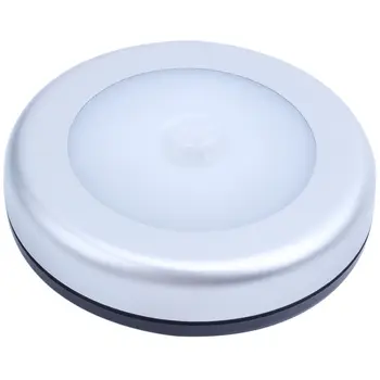 Portable 6 LED Wireless Motion Sensor Night Light Battery-Powered with Sticker Silver White
Portable 6 LED Wireless Motion Sensor Night Light Battery-Powered with Sticker Silver White