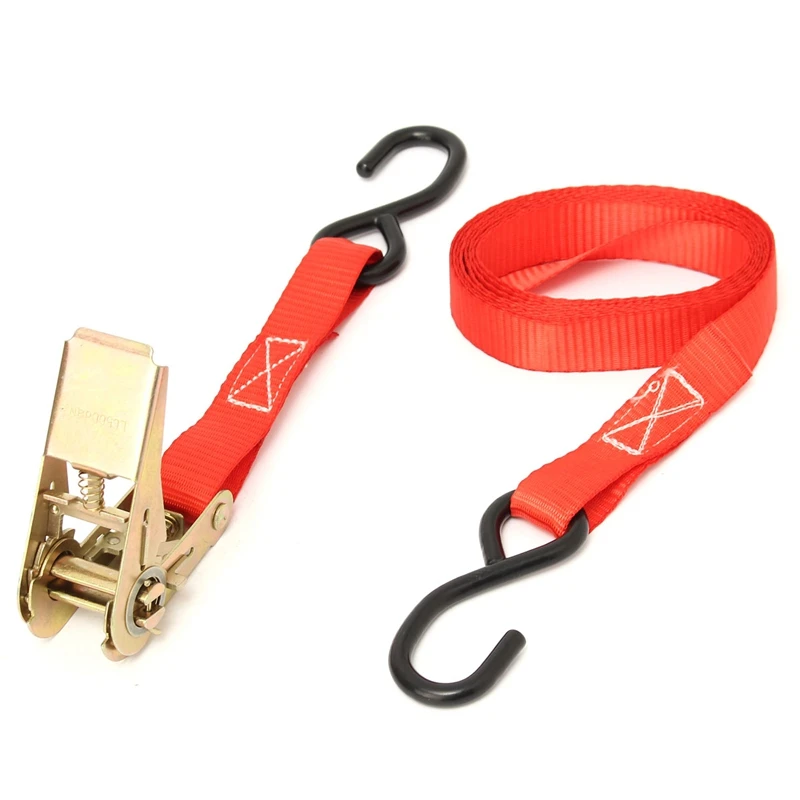 2PCS 1Inch 10Ft Ratchet Tie Down With 2Pcs S Hook Cargo Lashing Strap Tensioner Hauling Truck 800kg 3meter
2PCS 1Inch 10Ft Ratchet Tie Down With 2Pcs S Hook Cargo Lashing Strap Tensioner Hauling Truck 800kg 3meter