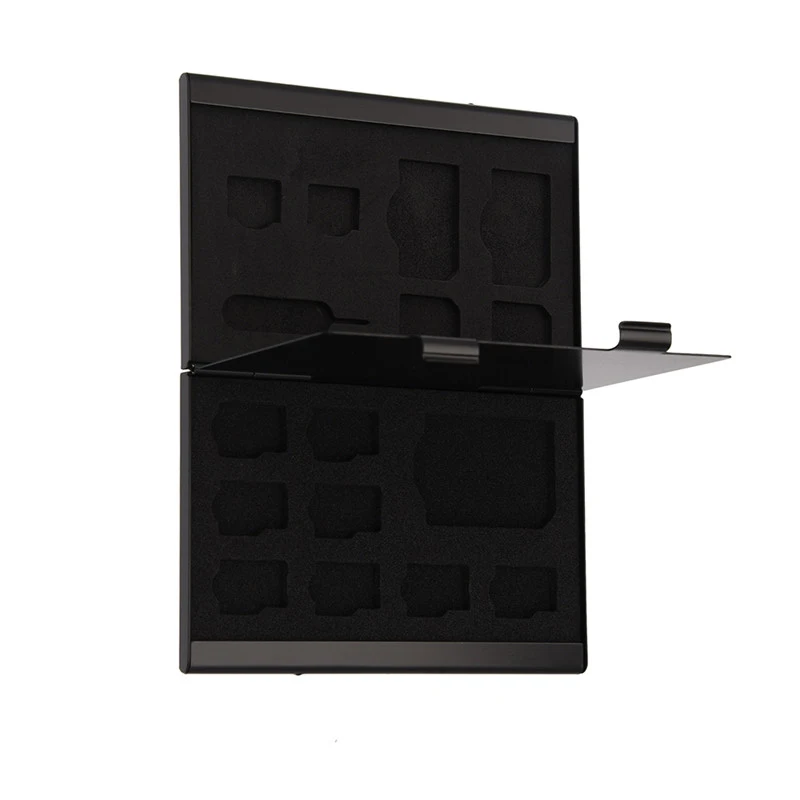 Powstro 16 in 1 Metal Storage Protection Memory Card Dual SIM Card Card Box Date Organizer Double-layer Storage Bag Metal
Powstro 16 in 1 Metal Storage Protection Memory Card Dual SIM Card Card Box Date Organizer Double-layer Storage Bag Metal