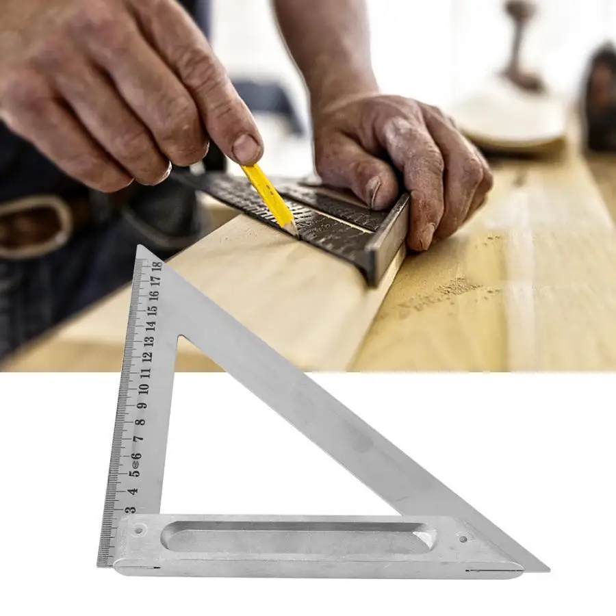 18.5cm / 7.3in Aluminum Alloy Thicker 90 Degree Triangle Ruler measuring tools Horizontal Triangle Angle Meter calibro
18.5cm / 7.3in Aluminum Alloy Thicker 90 Degree Triangle Ruler measuring tools Horizontal Triangle Angle Meter calibro