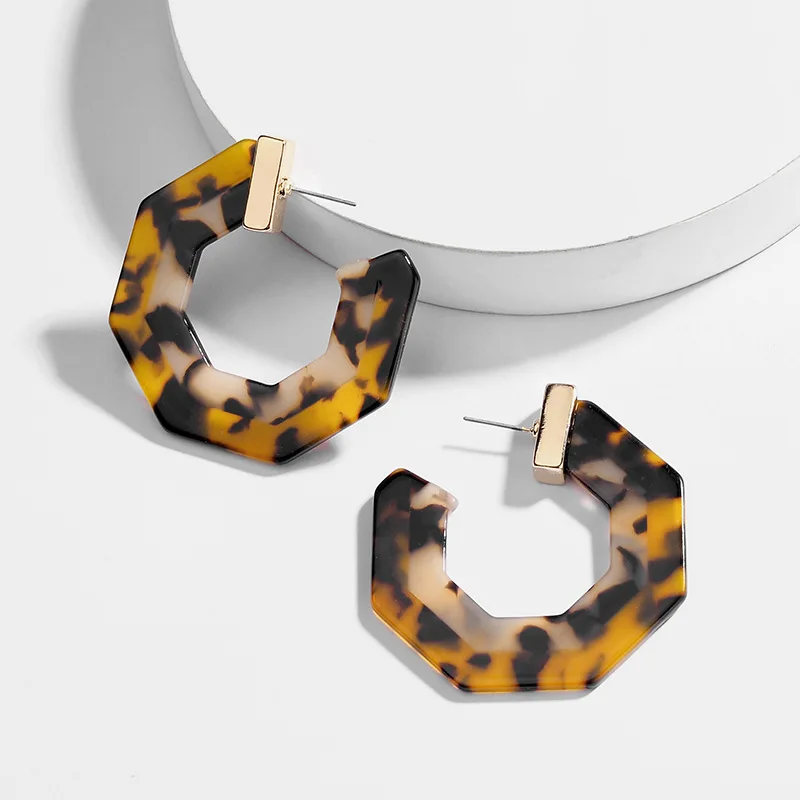 Leopard Acrylic Resin Drop Earring Female Charm Tortoiseshell C shape Geometric Statement Earring for Women Jewelry ZA Brincos
Leopard Acrylic Resin Drop Earring Female Charm Tortoiseshell C shape Geometric Statement Earring for Women Jewelry ZA Brincos