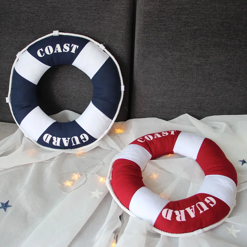 40x40cm Mediterranean Style Decorative Life Ring Lifebuoy Shaped Cushion Throw Nautical Pillow Decorative Props Home Decoration
40x40cm Mediterranean Style Decorative Life Ring Lifebuoy Shaped Cushion Throw Nautical Pillow Decorative Props Home Decoration