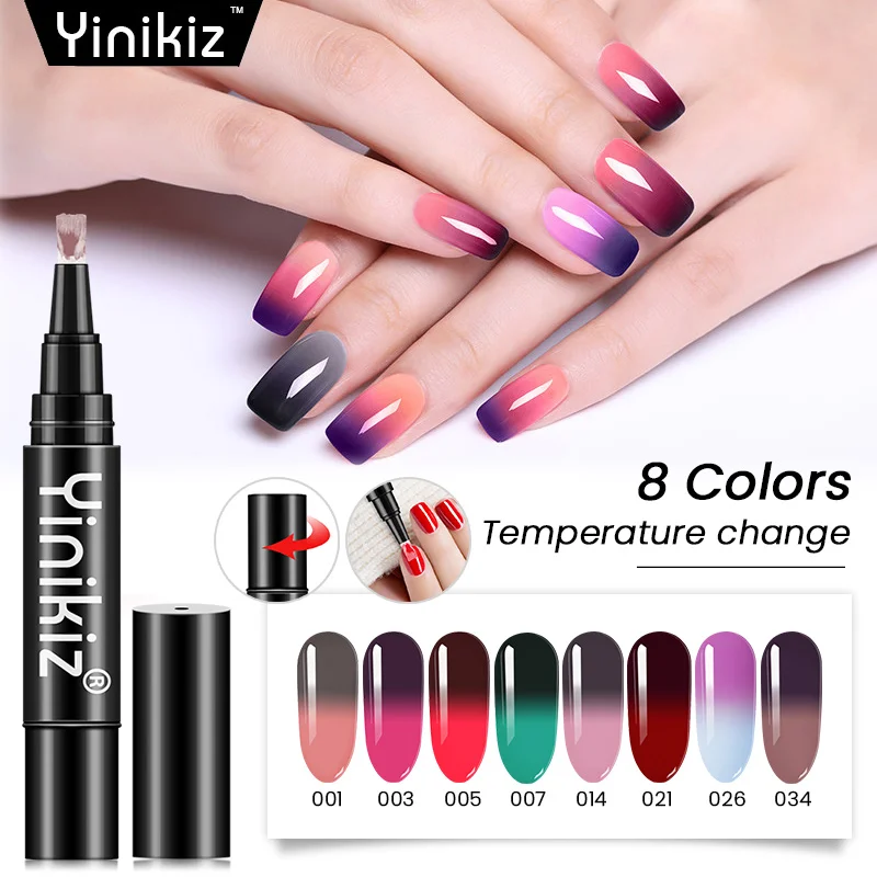 Yinikiz Chameleon Temperature Nail Gel Polish Pen Changing Nail Gel Varnish Lacquer Nail Art Manicure Glue Pen
Yinikiz Chameleon Temperature Nail Gel Polish Pen Changing Nail Gel Varnish Lacquer Nail Art Manicure Glue Pen