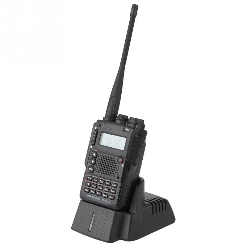 Handheld Mini Walkie Talkie Two-way Intercom UHF VHF Dual Band Dual LCD Display Full Channels FM Radio Flashlight Charging Base
Handheld Mini Walkie Talkie Two-way Intercom UHF VHF Dual Band Dual LCD Display Full Channels FM Radio Flashlight Charging Base